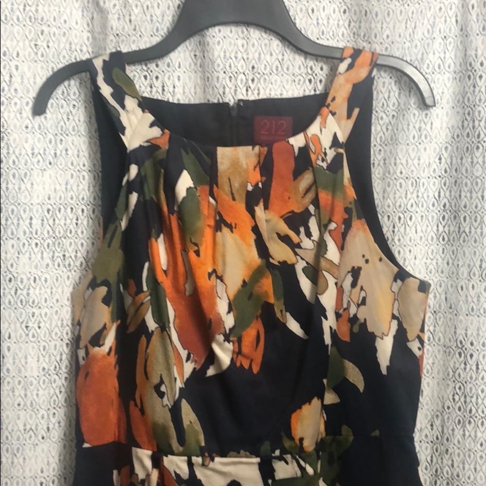 Printed, summer cocktail dress